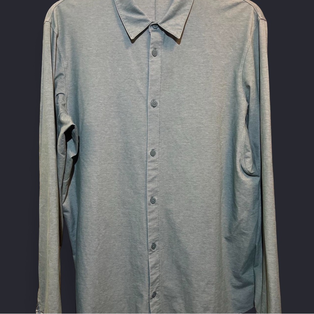 lululemon athletica Gray Dress Shirt